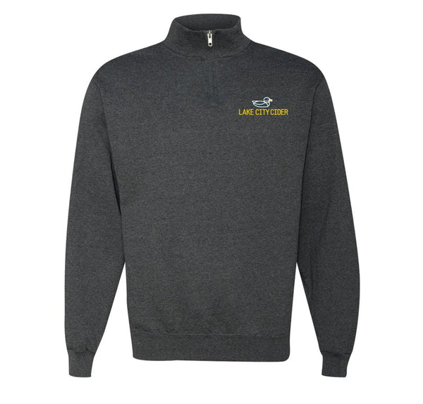 1/4 Zip Heather Black Sweatshirt - Lake City Cider
