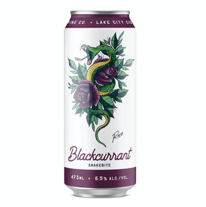 Black Currant Snakebite Rosé (NOT Gluten-Free) - Lake City Cider