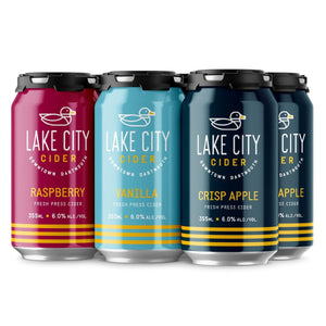 Mixed 6 Pack (2 x Crisp Apple, 2 x Raspberry, 2 x Vanilla) - Lake City Cider