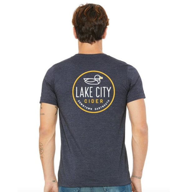 Navy Heather Lake City T-Shirt - Lake City Cider
