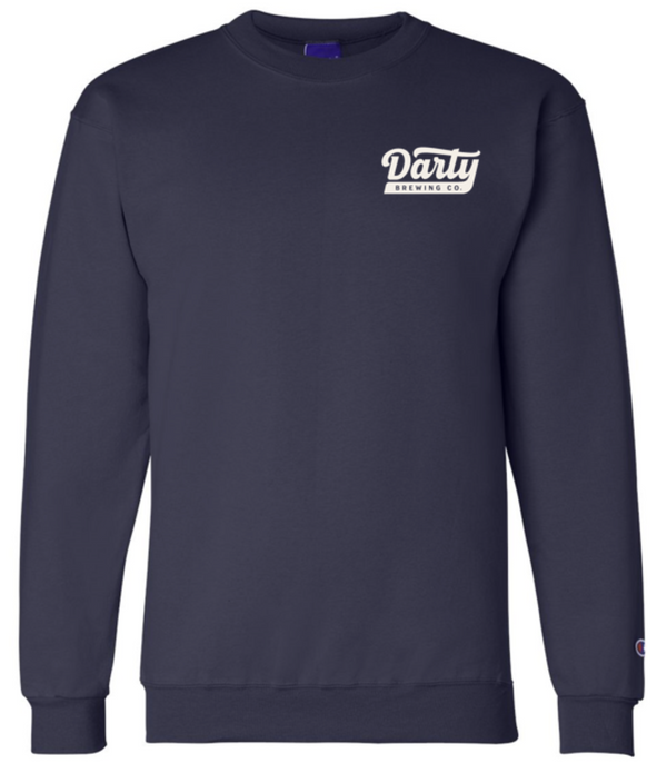 Darty Brewing Navy Champion Crewneck Sweater