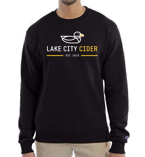 Black Champion Crew Neck Sweater - Lake City Cider