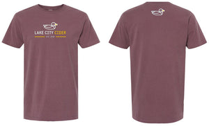 Burgundy T-Shirt - Lake City Cider