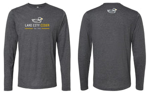 Charcoal Long Sleeve T-Shirt - Lake City Cider