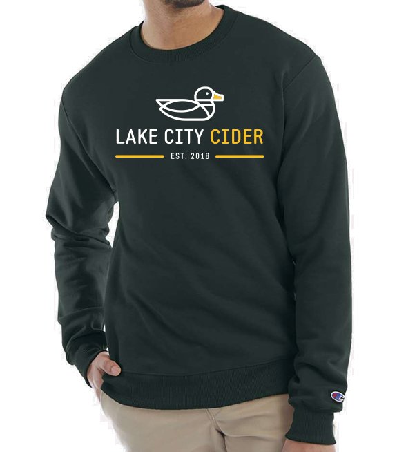 Dark Green Crew Neck Sweater - Lake City Cider