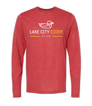 Heather Red Long Sleeve T-Shirt - Lake City Cider