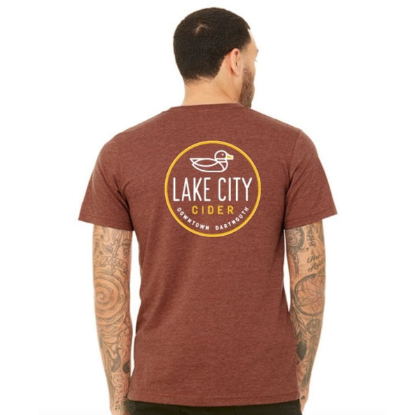 Clay Heather Lake City T-Shirt - Lake City Cider