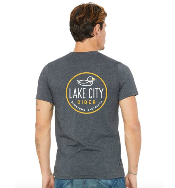 Grey Heather Lake City T-Shirt - Lake City Cider