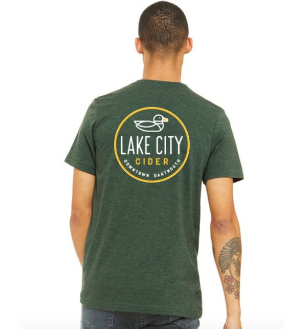 Heather Green Lake City T-Shirt - Lake City Cider