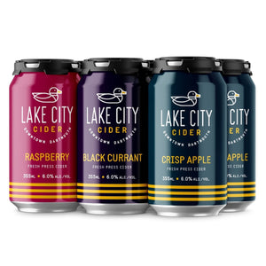 Mixed 6 Pack (2 x Crisp Apple, 2 x Raspberry, 2 x Black Currant) - Lake City Cider