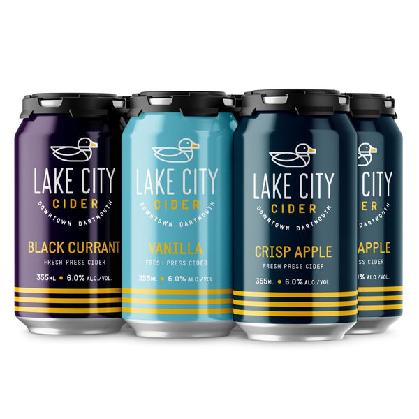 Mixed 6 Pack (2 x Crisp Apple, 2 x Vanilla, 2 x Black Currant) - Lake City Cider